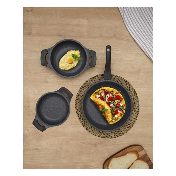 Thermoad Trio Flora 3 Parça Sahan Tava Seti - Görsel 4