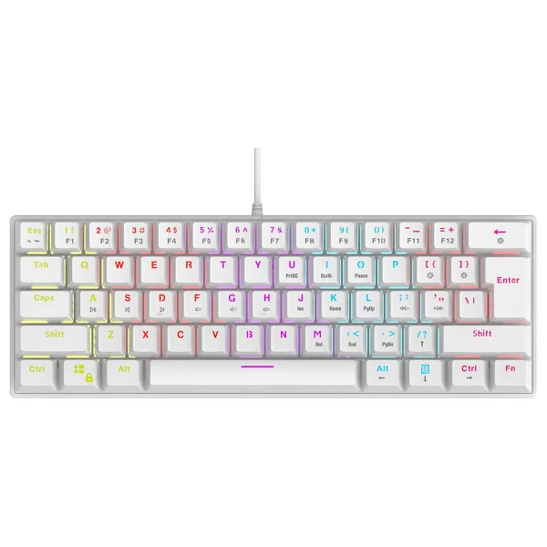 Rampage Plower K60 RGB TKL Blue Switch Kablolu Mekanik Oyuncu Klavyesi - Görsel 3