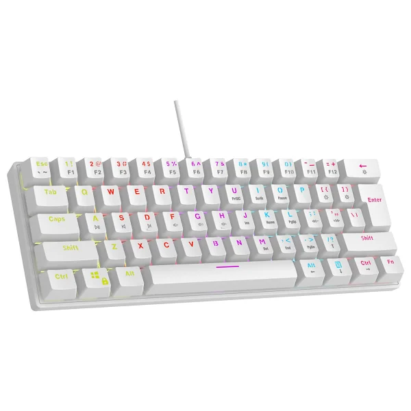 Rampage Plower K60 RGB TKL Blue Switch Kablolu Mekanik Oyuncu Klavyesi - Görsel 4
