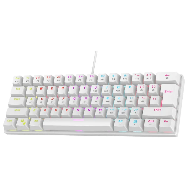 Rampage Plower K60 RGB TKL Blue Switch Kablolu Mekanik Oyuncu Klavyesi - Görsel 5