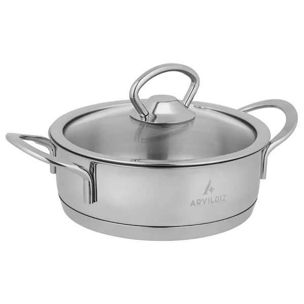 Aryıldız Petit 12-14 cm 4 Parça Kapaklı Çelik Sahan Seti - Görsel 5
