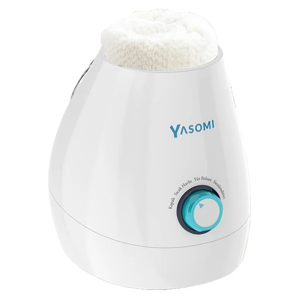 Yasomi NV8318 Aromaterapi 3ü1 Arada Havlu Isıtıcı Cilt Nemlendirici ve Yüz Buharı Cihazı - Pembe - Görsel 9