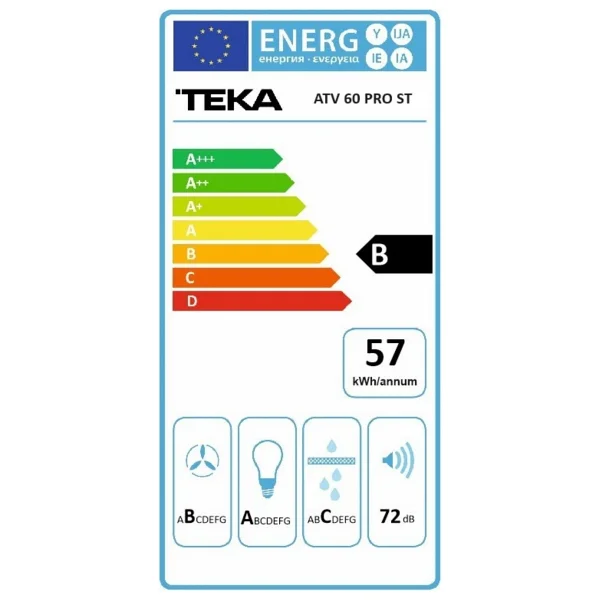 Teka ATV 60 PRO ST Duvar Tipi Davlumbaz - Görsel 10