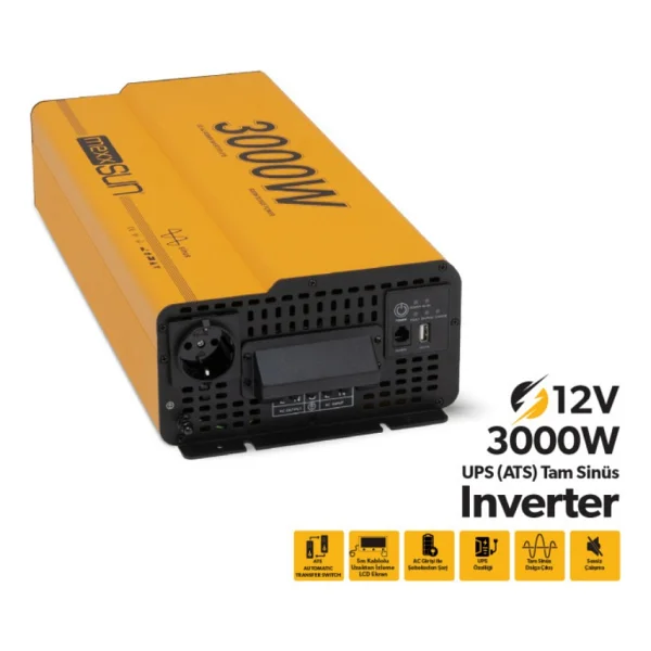 Mexxsun 24 V 3000 W Tam Sinüs İnverter - Görsel 4