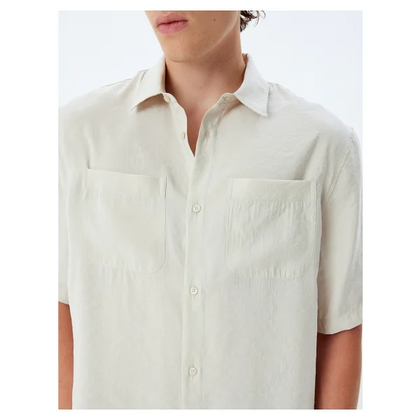 Koton Basic Gömlek Cepli Kısa Kollu Regular Fit - Görsel 5