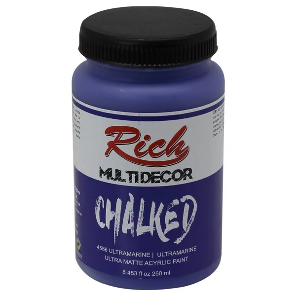 Rich Multi Decor Chalked Ultra Mat 250 cc 4546 Retro Mavi Akrilik Boya - Görsel 2