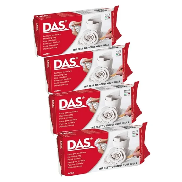 Das Seramik Hamuru Beyaz 500 gr 4 Adet - Görsel 4