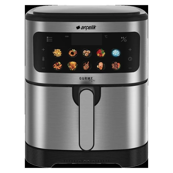 Arçelik 6 lt Kapasiteli GurmeFry XL Az Yağlı Fritöz, Dokunmatik Kontrol Ve Çıkarılabilir Hazne - Inox - Görsel 6