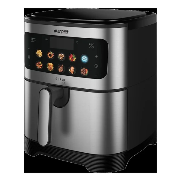 Arçelik 6 lt Kapasiteli GurmeFry XL Az Yağlı Fritöz, Dokunmatik Kontrol Ve Çıkarılabilir Hazne - Inox - Görsel 2