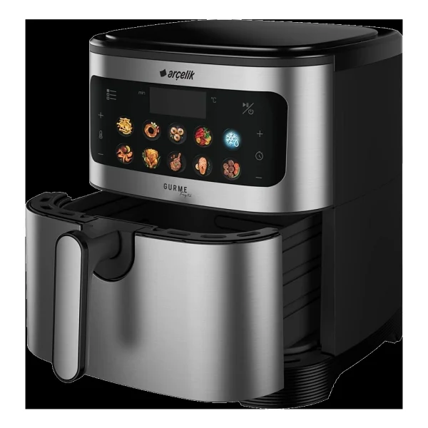 Arçelik 6 lt Kapasiteli GurmeFry XL Az Yağlı Fritöz, Dokunmatik Kontrol Ve Çıkarılabilir Hazne - Inox - Görsel 3