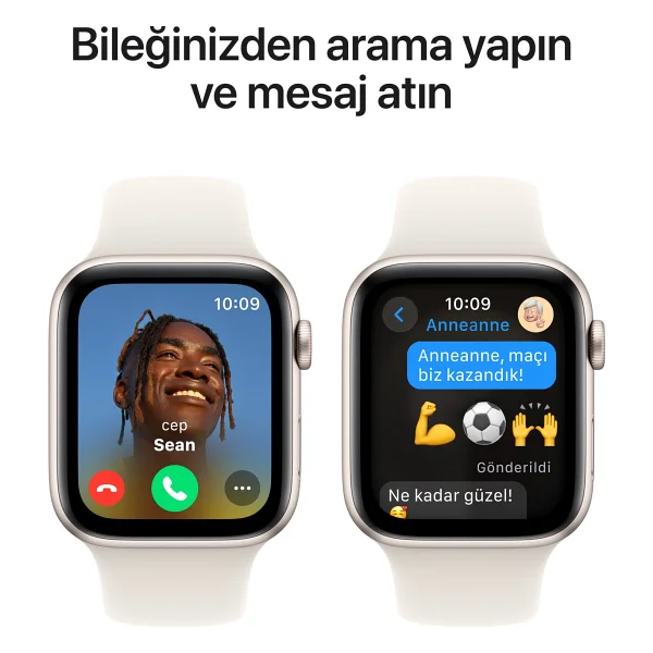 Apple Watch SE 2 2023 GPS 40mm Yıldız Işığı Alüminyum Kasa ve Spor Kordon Akıllı Saat - Görsel 4