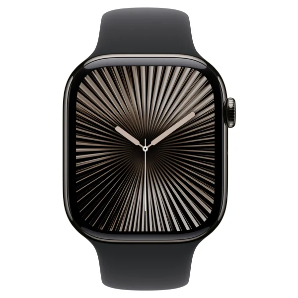 Apple Watch Series 10 GPS + Cellular 42mm Arduvaz Titanyum Kasa ve Siyah Spor Kordon Akıllı Saat - Görsel 10