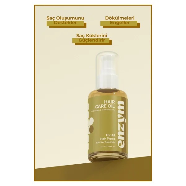 Enzym Cosmetics Hızla Uzama Etkili 100 ml Saç Bakım Yağı - Görsel 7