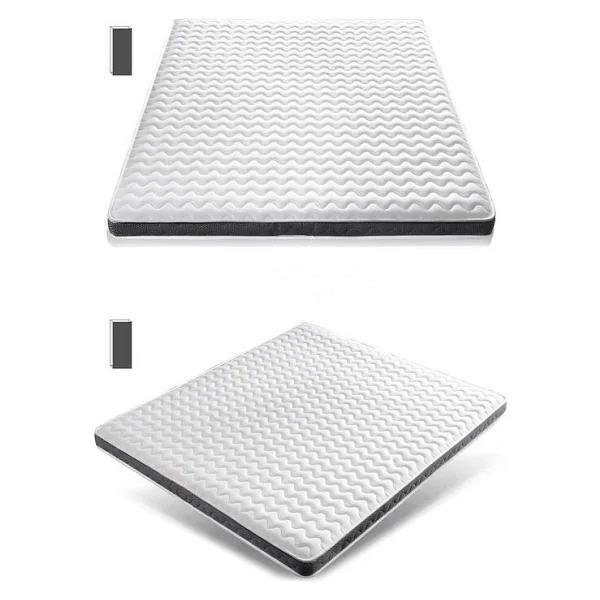 Heyner Yatak Koruyucu Visco Yatak Pedi & Yatak Şiltesi Lastikli 5 cm - Beyaz - Gri - 130 x 190 cm - Görsel 5