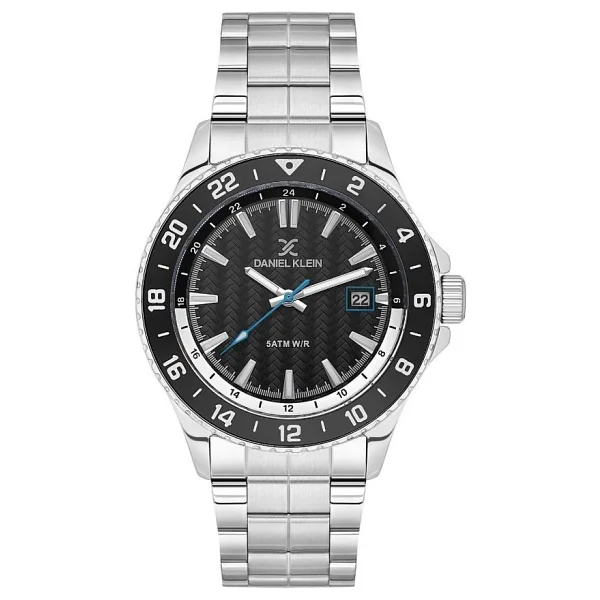 Daniel Klein DK.1.13818-1 Submarine Tasarım Sabit Bezel Suya Dayanıklı Çelik Kaplama Metalik Renk Erkek Kol Saati - Metalik Gri - Görsel 3