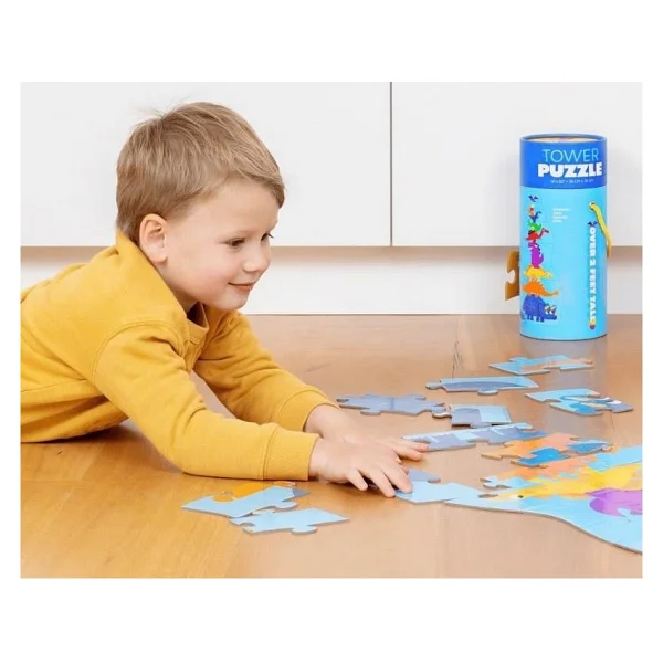 Crocodile Creek Dev Kule Puzzle Dinozor 30 Parça - Görsel 6