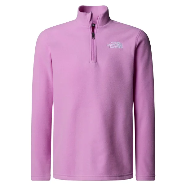 The North Face Genç Çocuk Glacıer Kısa Fermuar Polar NF0A8AZMJK31 - Siyah - Görsel 4