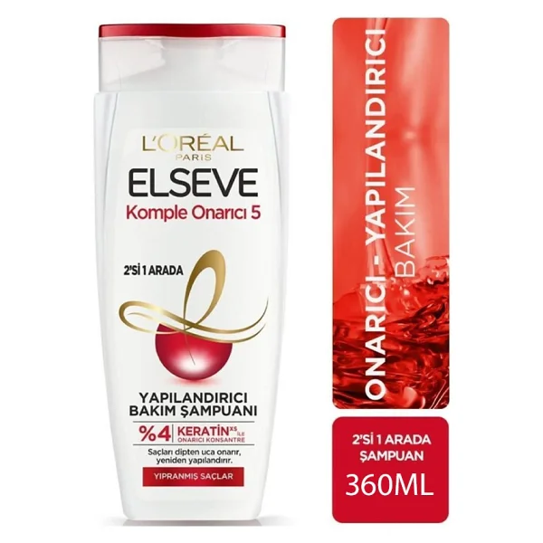 L'Oreal Paris Elseve Komple Onarıcı 5 Yapılandırıcı 360 ml Şampuan - Görsel 2