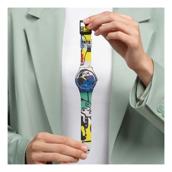 Swatch X Tate Gallery Leger's Two Women Holding Flowers SUOZ363 Kol Saati - Görsel 6