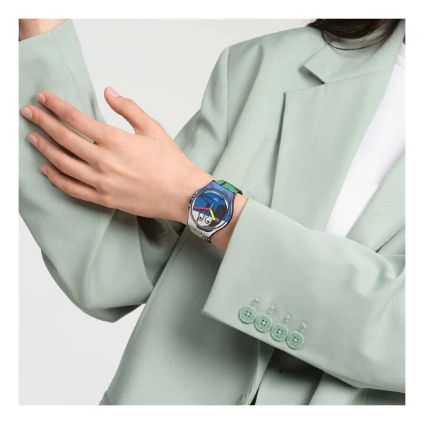 Swatch X Tate Gallery Leger's Two Women Holding Flowers SUOZ363 Kol Saati - Görsel 7