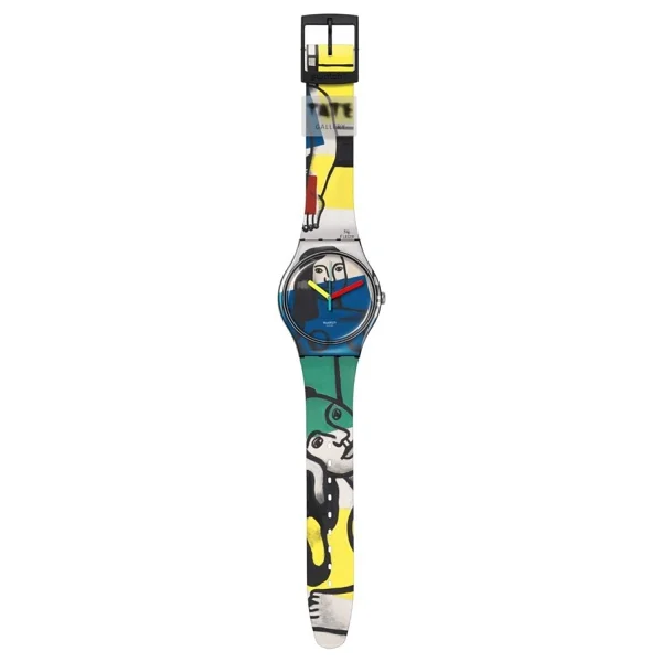 Swatch X Tate Gallery Leger's Two Women Holding Flowers SUOZ363 Kol Saati - Görsel 9