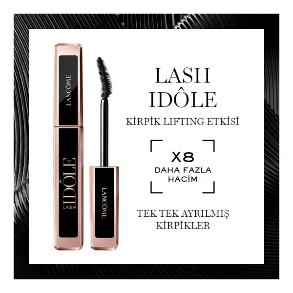 Lancome Lash Idole Hacim Veren Siyah Maskara - Görsel 3