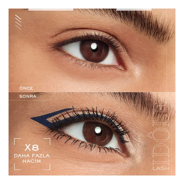 Lancome Lash Idole Hacim Veren Siyah Maskara - Görsel 7