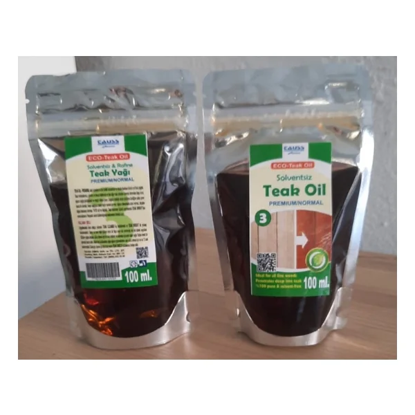 Taus Marine Eco-Teak Oıl / Premıum Normal (Solventsiz Natürel Tik YAĞI)100ML ve uygulama süngeri - Görsel 3