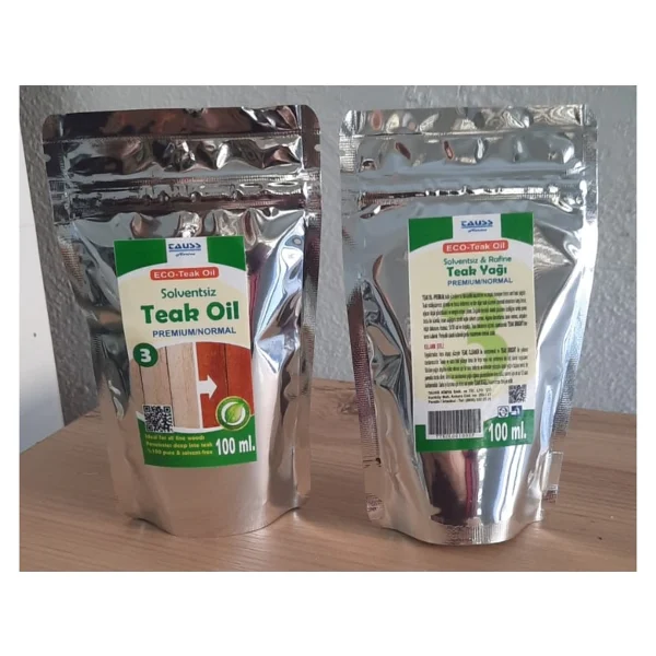 Taus Marine Eco-Teak Oıl / Premıum Normal (Solventsiz Natürel Tik YAĞI)100ML ve uygulama süngeri - Görsel 4