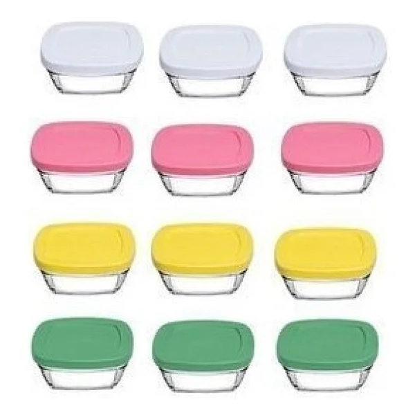 Paşabahçe Pudding 96840 12'li 310 ml Cam Saklama Kabı - Görsel 2