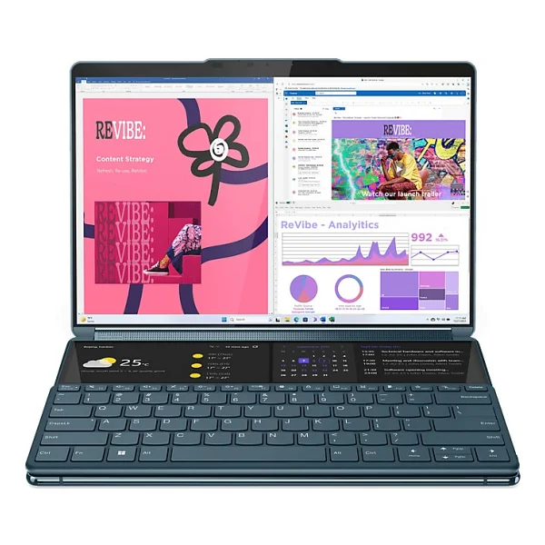 Lenovo Yoga Book 9 13IMU9 83FF002QTR Ultra 7 155U 32 GB 1 TB SSD Intel Graphics 13.3" 2.8K Notebook - Görsel 2