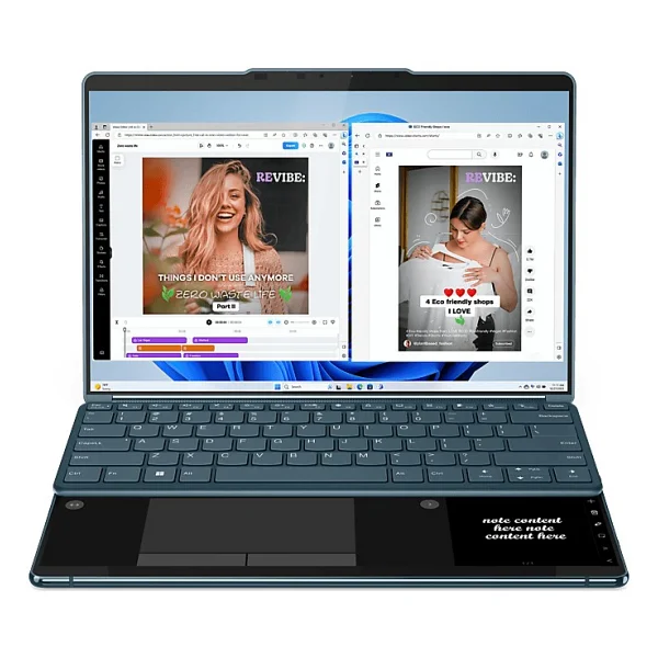 Lenovo Yoga Book 9 13IMU9 83FF002QTR Ultra 7 155U 32 GB 1 TB SSD Intel Graphics 13.3" 2.8K Notebook - Görsel 4