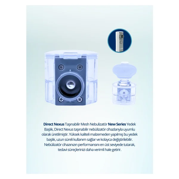 Direct NEXUS Nexus Taşınabilir Mesh Nebulizatör New Series Yedek Başlık - Görsel 3