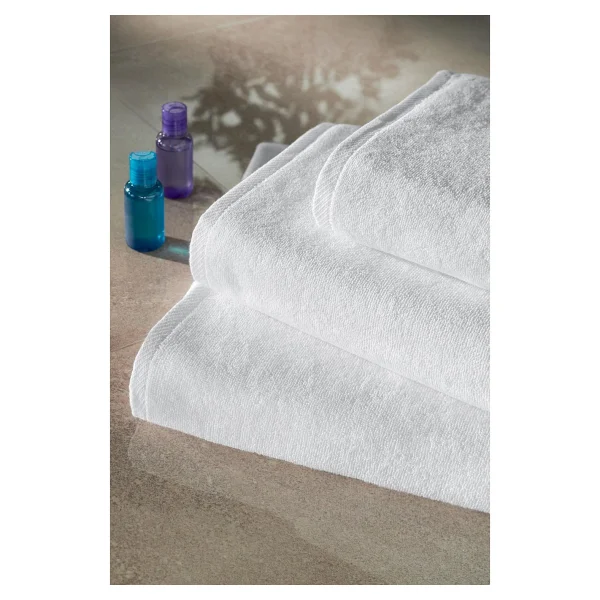 Varol İperion Serisi Büyük Banyo Havlusu Beyaz %100 Pamuk 90x150 cm 600 gr Dayanıklı Çift Dikiş - Görsel 5