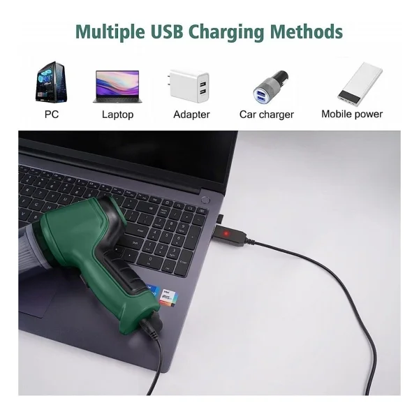 Dinamic HL-107 Çok Fonksiyonlu Pratik USB Şarjlı Araç Süpürgesi - Görsel 6