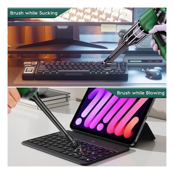 Dinamic HL-107 Çok Fonksiyonlu Pratik USB Şarjlı Araç Süpürgesi - Görsel 8