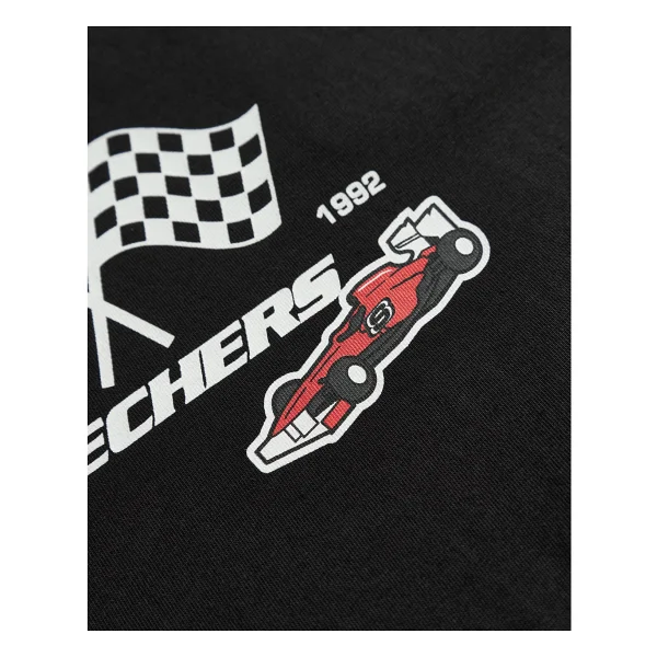 Skechers Graphic SK242065-001 Siyah Uzun Kollu Bisiklet Yaka Çocuk Tişört - Görsel 5