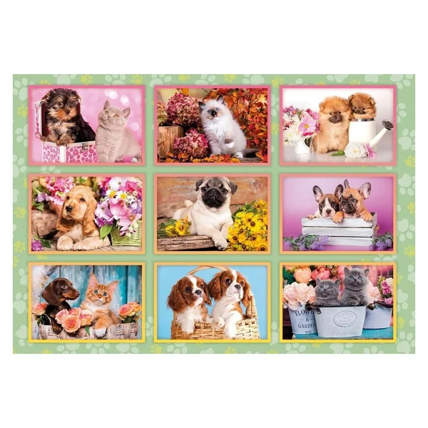 Clementoni Puppies Collage 180 Parça Puzzle 29788 - Görsel 3