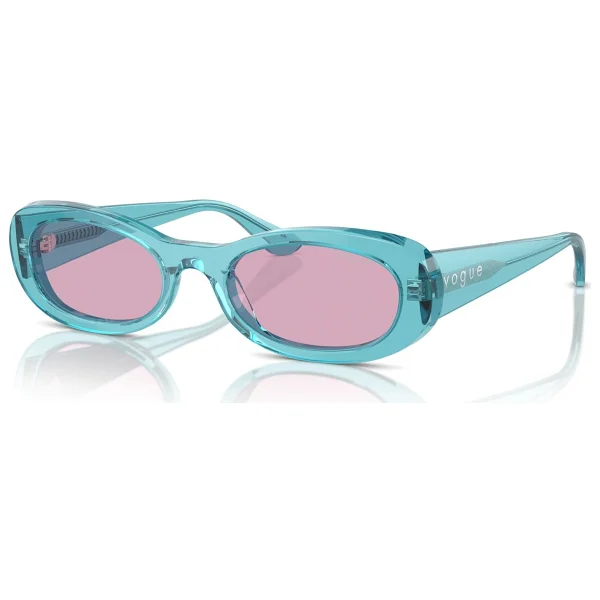 Vogue VO5582S 316676 Transparent Turquoise-Violet Kadın Güneş Gözlüğü - Görsel 6