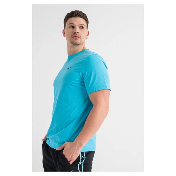 Nike Dri Fit Uv Hyverse Versatile Fitness Training Tshirt Erkek Tişört Mavi - Görsel 3