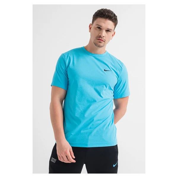 Nike Dri Fit Uv Hyverse Versatile Fitness Training Tshirt Erkek Tişört Mavi - Görsel 4