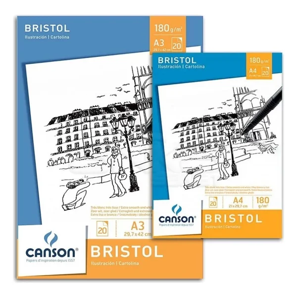 Canson Bristol Pad Bristol Çizim Defteri 180G 20 Yaprak - Görsel 3