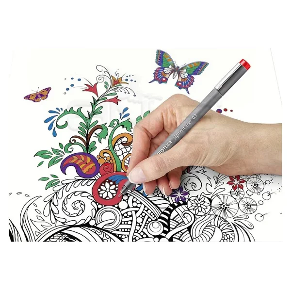 Staedtler 6 Pigment Liner Karışık Renk 0.3mm 6lı Set - Görsel 5