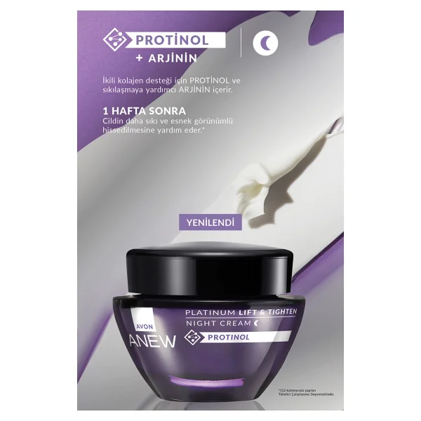 Avon Platinum Lift & Tighten Yaşlanma Karşıtı 50 ml 2 Adet Gece Kremi - Görsel 5