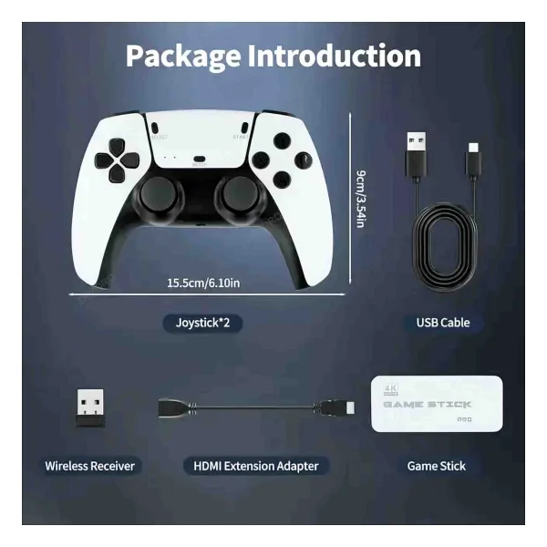 Beemen M15 Çift Kollu Retro Klasik Stick Oyun Konsolu Ps5 Tasarım 20.000 Oyun Yüklü - Görsel 4