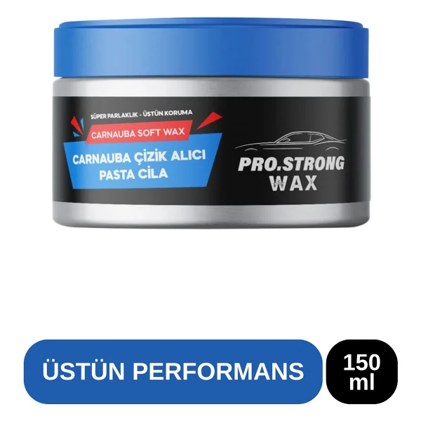 Pro Strong Wax Araba Oto Çizik Giderici, Oto Bakım, Boya Koruma, Su ve Kir Itici, Parlatıcı, Wax, Pasta Cila 150 ml - Görsel 6