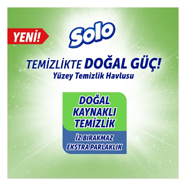 Solo Okaliptus & Çam Esintisi Yüzey Temizlik Havlusu 100 Yaprak - Görsel 5