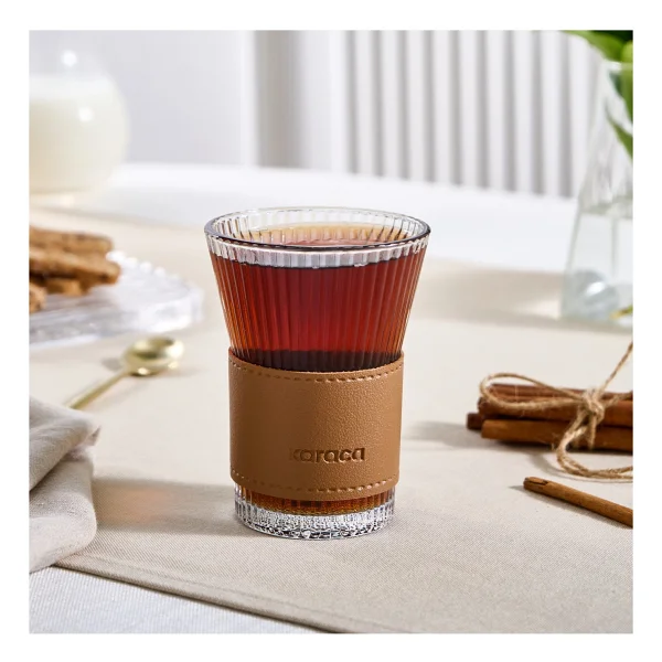 Karaca Kahverengi Leather Cool Touch Latte Bardağı - Görsel 3