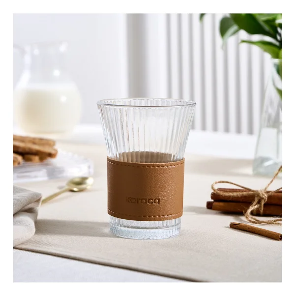 Karaca Kahverengi Leather Cool Touch Latte Bardağı - Görsel 5