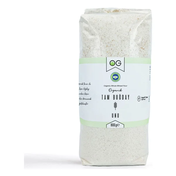 OG Natural 800 gr Organik Tam Buğday Unu - Görsel 2